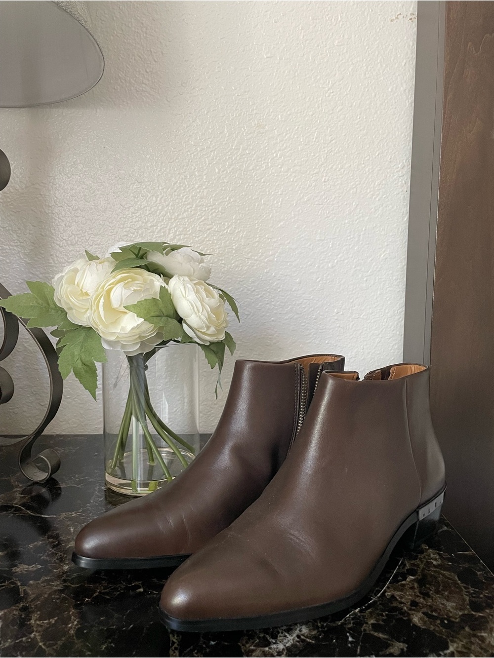 Coach Women’s Brown Leather Ankle Boots - Classic Chelsea Style